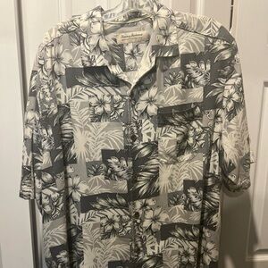 Tommy Bahama Men's XLT Heritage Tortola 100% Silk Hawaiian Shirt